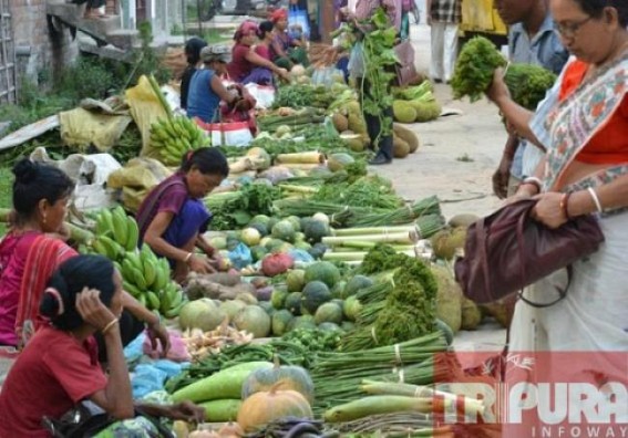 Tripura's essential commodities Price hikes,national inflation rises again : State's population undergoes massive sufferings daily